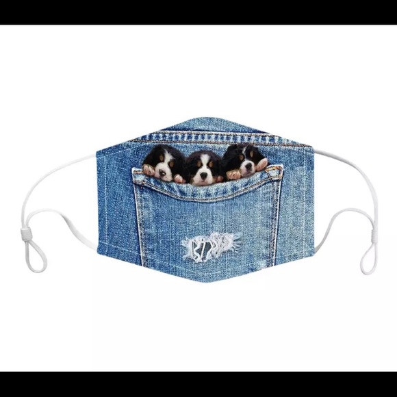 New 2 pack Light weight Denim Mask - Picture 1 of 2
